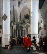 Emanuel de Witte View of the Tomb of William the Silent in the New Church in Delft oil